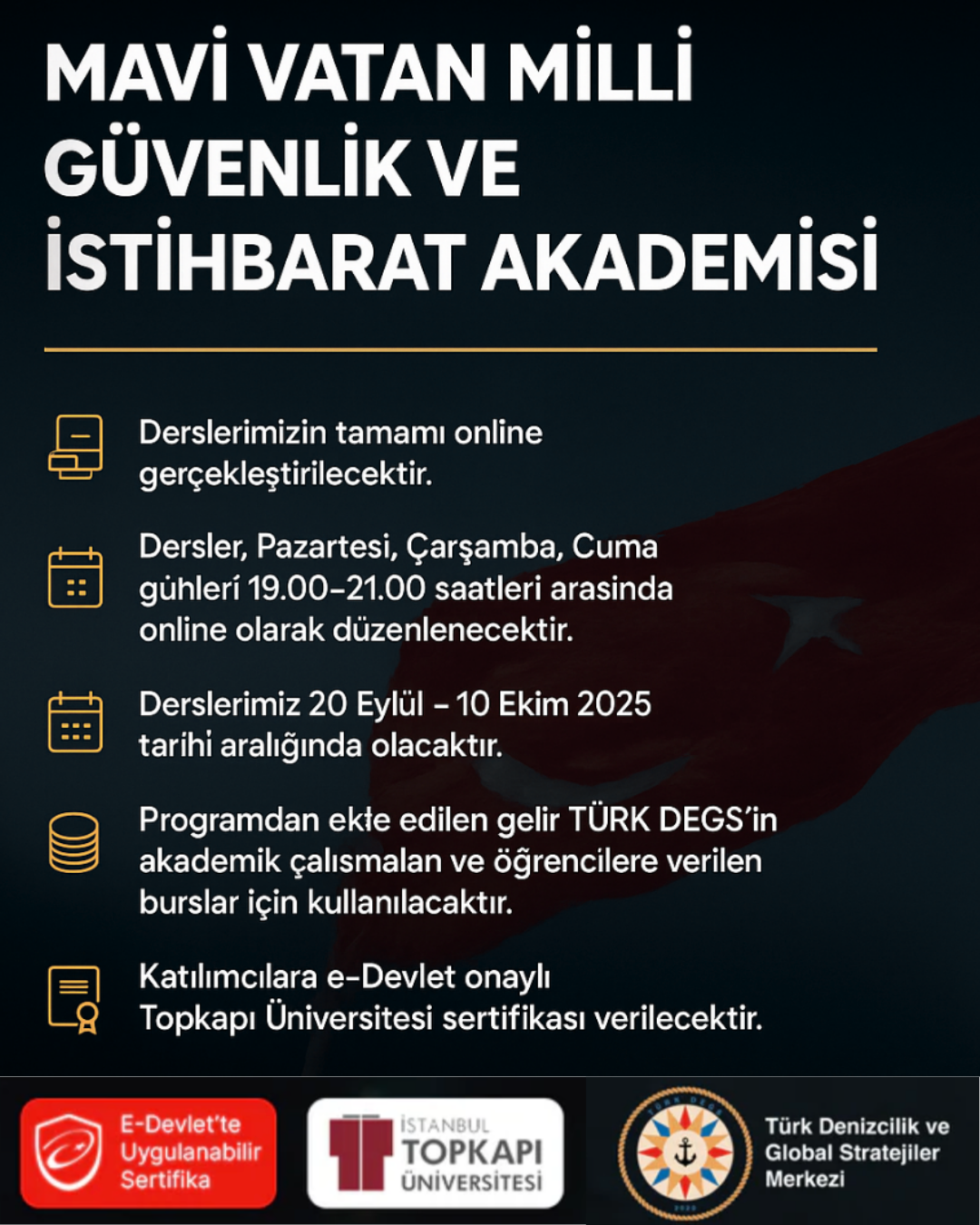 Mavi Vatan Milli Güvenlik Ve İstihbarat Akademisi (20.09.2025-10.10.2025)